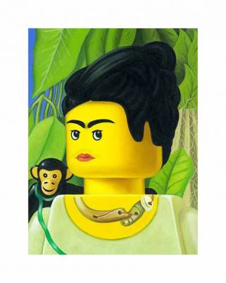 Stefano Bolcato - Serigrafie - Scimmia e collana - Frida Kahlo - Fine art giclèe Tiratura : Disponibile nelle misure 30x37 - 40x50 - cm 30x37 - Galleria Casa d'Arte - Bra (CN)